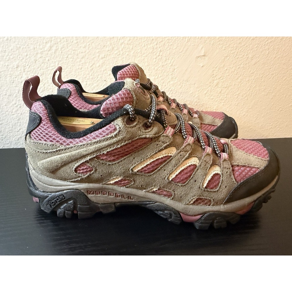 Merrell Moab Ventilator Women's Size 8 Pink Brown Athletic Hiking Trail Shoes